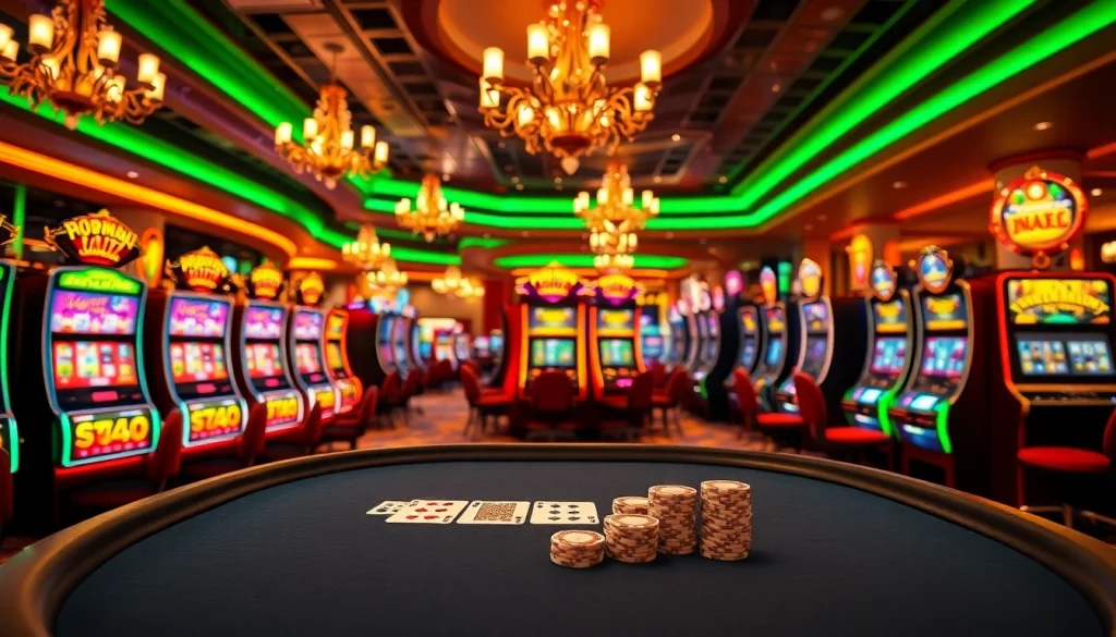 Explore the lively atmosphere of gambling at https://79kingc2.com/, where poker chips and vibrant slot machines promise thrilling wins.